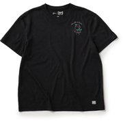 tomu×[sn] ヨガ プリント ショートスリーブ Tシャツ ユニセックス フィットネス ヨガ シャツ Jet Black Melange（J004） Lサイズ SNUJ10092