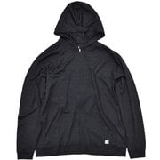 JP 140 エブリディ ジップアップ フーディー ユニセックス フィットネス パーカー Jet Black Melange（J004） Lサイズ SNUJ10089