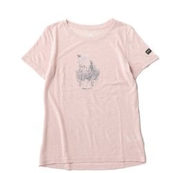 W フラワーハンド Tシャツ レディース フィットネス ヨガ シャツ Orchid Ice/FlintStone/Heather Blue（14F） Mサイズ SNWP03134N