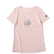W フラワーハンド Tシャツ レディース フィットネス ヨガ シャツ Orchid Ice/FlintStone/Heather Blue(14F) Mサイズ SNWP03134N