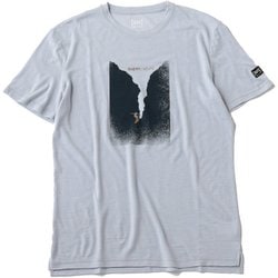 M THE WAVE TEE メンズ ランニングウェア シャツ Heather Blue/Various（47E） Sサイズ SNMP01194