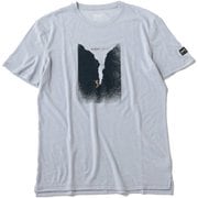 M THE WAVE TEE メンズ ランニングウェア シャツ Heather Blue/Various(47E) Mサイズ SNMP01194