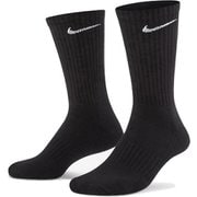 エブリデイクッションドソックス(3足) ユニセックス フィットネス ソックス ブラック/ホワイト(010) 25-27cm SX7664