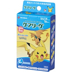 ニチバン 救急絆創膏 ケアリーヴ キャラクター ポケモンcool ジュニアサイズ CLB18PKB