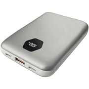 モバイルバッテリー 10000mAh PD20W対応 デジタル残量表示 シルバー LUC2MP100A-CCSV