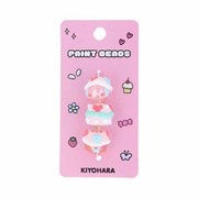 PTB-01 01 [ビーズ ペイントビーズ 3個入り ＃01 ピンク×サクランボ系]