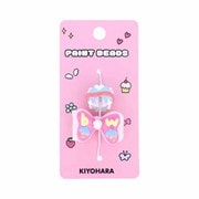 PTB-02 04 [ビーズ ペイントビーズ 2個入り ＃04 リボン×ハート系]