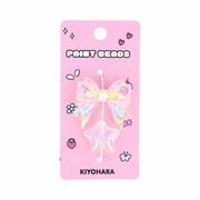 PTB-02 06 [ビーズ ペイントビーズ 2個入り ＃06 リボン×ピンク星系]