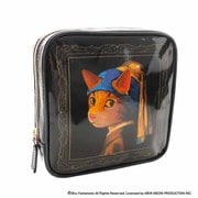 000519-0004-01 [キャットアート ポーチ 「真珠のイヤリングをした少女猫」 ヨハネス・フェルネーコ]