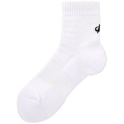 スポーツソックス セミロング（2足st） ホワイト 22～24cm