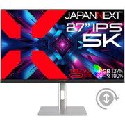 液晶モニター/27型/5K(5120×2880)/IPS(ADS)パネル/非光沢/HDR対応/HDMI×1 DP×1 USB-C×1/スピーカー内蔵/2年保証 JN-IPS275K-HSPC9