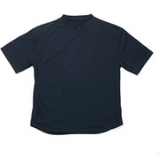 汗染み軽減 オーバーサイズ5分袖 クールTシャツ ダークネイビー 3Lサイズ FB-710