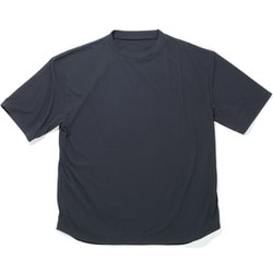汗染み軽減 オーバーサイズ5分袖 クールTシャツ チャコール Lサイズ FB-710