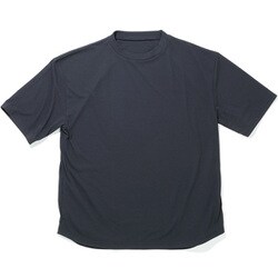汗染み軽減 オーバーサイズ5分袖 クールTシャツ チャコール 3Lサイズ FB-710