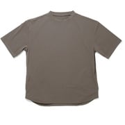 汗染み軽減 オーバーサイズ5分袖 クールTシャツ アッシュブラウン Lサイズ FB-710