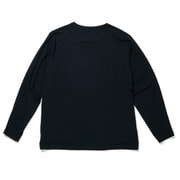 ゆったりストレッチ冷感 ロングスリーブ クルーネックシャツ ブラック Mサイズ JW-742