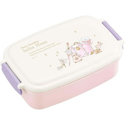ランチボックス 弁当箱 1段 500ml 美少女戦士 セーラームーン 抗菌 Ag 電子レンジ対応 食洗機対応 仕切付 幅16.9×奥行10.4×高さ5.8cm ラベンダー 日本製 PL-1R