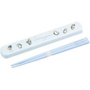 HS-16 [引フタ 箸箱 箸 19.5cm セット mofusand 持ち運び静か 抗菌 Ag 食洗機対応 幅20.6×奥行3×高さ1.4cm 日本製]