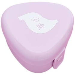 おにぎり ケース 大容量 290ml にぎらずに作れる 押し型付 電子レンジ対応 推し活 少食 ピンク 幅10.9×奥行10.6×高さ5.6cm 日本製 LS-20