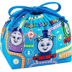 巾着 弁当袋 ランチバッグ きかんしゃ トーマス フレンズ 小物入れ 27×16cm 日本製 KB-1