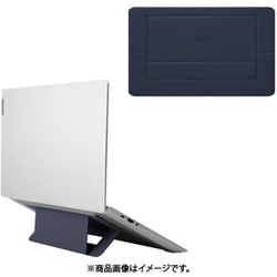 Air Flow 超薄型ノートパソコンスタンド 粘着タイプ（MOVAS） ディープブルー MS005-1-NVBU