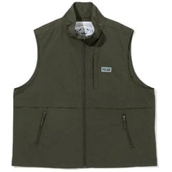 SHIRRING NYLON VEST メンズ ベスト OLIVE Lサイズ 251MCV0002