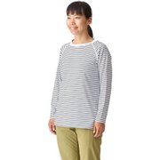 Women's Sunproof Border LS Tee レディース カットソー BLK/WHT XLサイズ 011110