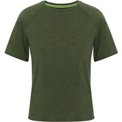 ウールｘテンセルショートスリーブティー メンズ カットソー ライフルグリーン Mサイズ 011061
