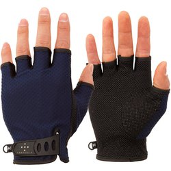 ベンチレーションフィンガーカットグローブ グローブ ネイビー XSサイズ 013098