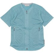 オクタの半袖カーディガン ユニセックス カーディガン ミズイロ サイズ四（Lサイズ） 021095