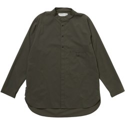 軽くて涼しいロングシャツ ユニセックス シャツ クロミドリ サイズ二（Sサイズ） 021101