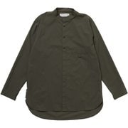 軽くて涼しいロングシャツ ユニセックス シャツ クロミドリ サイズ五（XLサイズ） 021101
