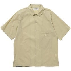 軽くて涼しい半袖シャツ ユニセックス シャツ アオシロツルバミ サイズ四（Lサイズ） 021102
