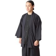 ノラギ 綾織り 紋付き メンズ ジャケット スミイロ Mサイズ 041053