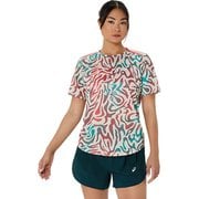 ROAD ALL OVER PRINT SS TOP レディース ランニングウェア シャツ バーチ(200) Mサイズ 2012D225