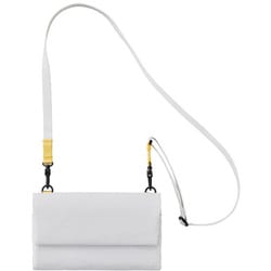 MLS939-LGY [Hutte マルチ ショルダー バッグ 斜め掛け 肩掛け ポーチ付き 撥水 軽量 ライトグレー]