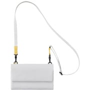 MLS939-LGY [Hutte マルチ ショルダー バッグ 斜め掛け 肩掛け ポーチ付き 撥水 軽量 ライトグレー]