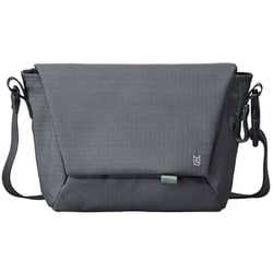 MLS940-DGY [Hutte メッセンジャー バッグ S ポーチ付き 500mlペットボトルも入る 撥水 軽量 ダークグレー]