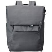 MLS942-DGY [Hutte Wフラップ バックパック ポーチ付き 15インチ ノートPC 収納可能 収納 たっぷり 撥水 軽量 ビジネス ・ リュック ダークグレー]
