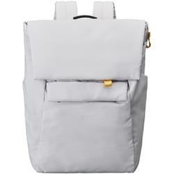 MLS942-LGY [Hutte Wフラップ バックパック ポーチ付き 15インチ ノートPC 収納可能 収納 たっぷり 撥水 軽量 ビジネス ・ リュック キャリーオンもできる ライトグレー]