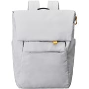MLS942-LGY [Hutte Wフラップ バックパック ポーチ付き 15インチ ノートPC 収納可能 収納 たっぷり 撥水 軽量 ビジネス ・ リュック キャリーオンもできる ライトグレー]