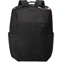 MLS943-BK [Hutte ラウンド バックパック ポーチ付き 15インチ ノートPC 収納可能 収納 たっぷり 撥水 軽量 リュック ブラック]