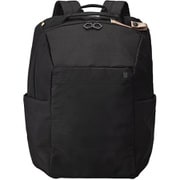 MLS943-BK [Hutte ラウンド バックパック ポーチ付き 15インチ ノートPC 収納可能 収納 たっぷり 撥水 軽量 リュック ブラック]
