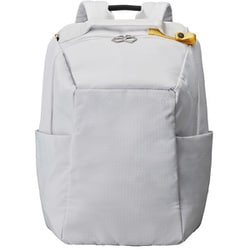 MLS943-LGY [Hutte ラウンド バックパック ポーチ付き 15インチ ノートPC 収納可能 収納 たっぷり 撥水 軽量 リュック ライトグレー]