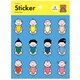 限定 透明シール おおのたろう 髪型 CM04046