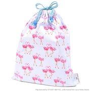 LAURA ASHLEY 巾着 大 体操服袋 Pretty Flamingo N3385700