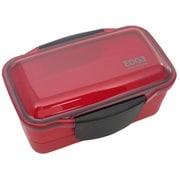 73711 [25 EDGE ランチボックス 弁当箱 ドーム型 2段 850ml レッド 日本製]