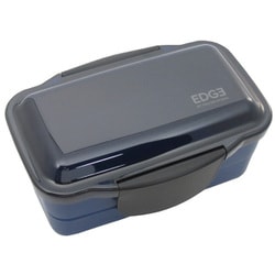 25 EDGE ランチボックス 弁当箱 ドーム型 2段 850ml ブルー 日本製 73713