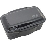 73714 [25 EDGE ランチボックス 弁当箱 ドーム型 2段 850ml ブラック 日本製]