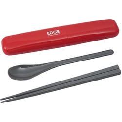 25 EDGE 箸＆スプーン コンビセット レッド 日本製 73741